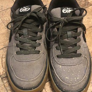 Mens Nike Canvas Lace-up Sneakers Basketball Skateboard 60s Gum-sole Beige Black